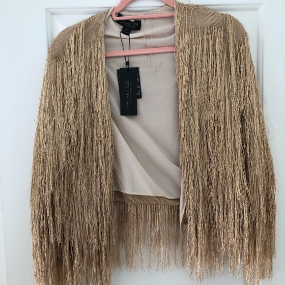 Jackets & Blazers - Rachel Zoe fringe jacket